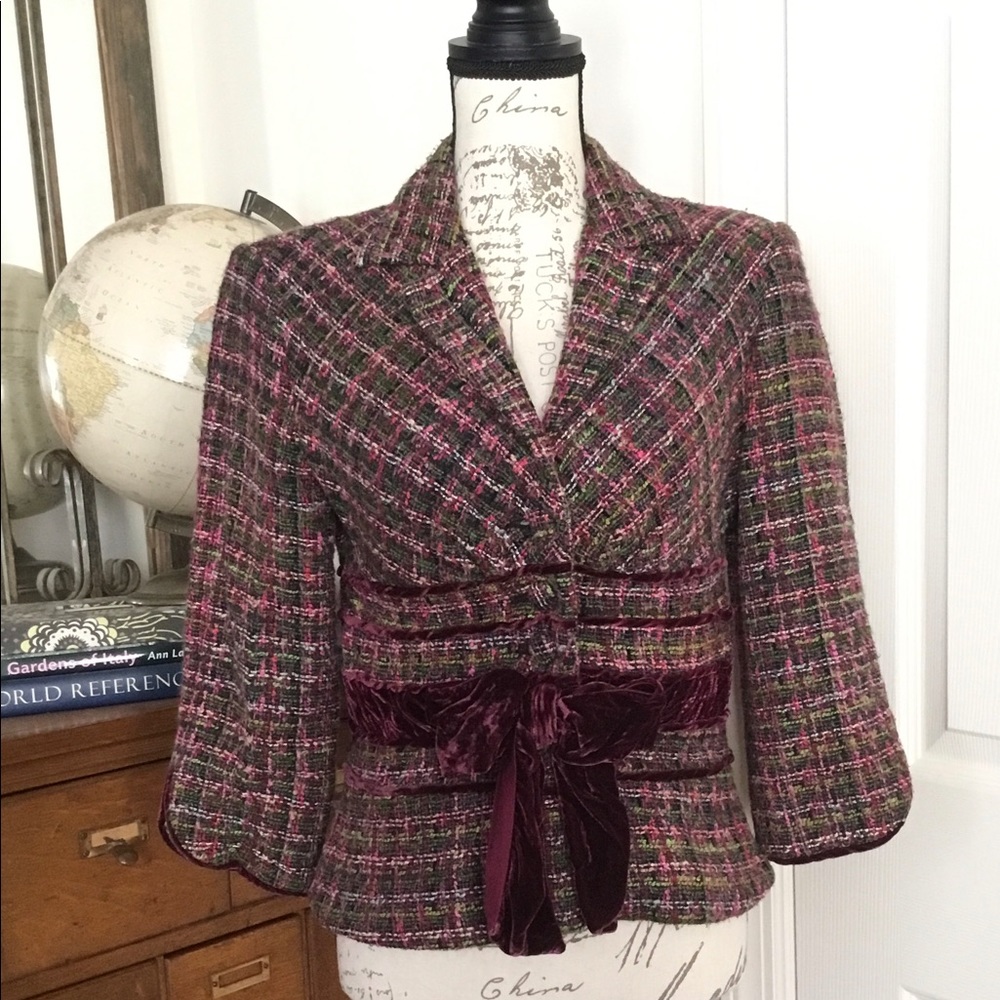 Kay Unger New York tweed blazer
